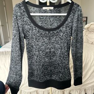 Vintage Forever 21 Long Sleeve Pattern Top
